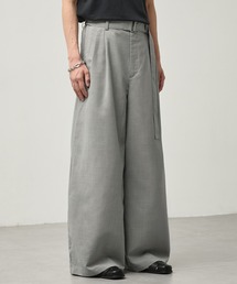 CALLNE（カルネ）の「【CALLNE】 High-twist Linen-like Wide Straight Slacks / 強撚リネンライクワイドストレートスラックス（吸水速乾、UVカット、イージーケア）（スラックス）」