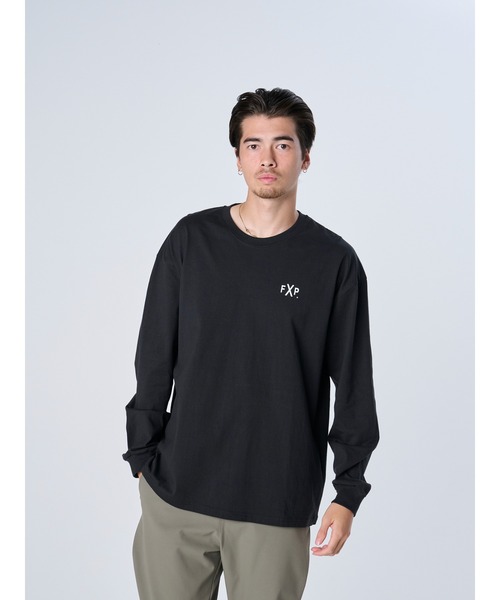 FLASH PACKER(フラッシュパッカー)の「FLASH PACKER フラッシュパッカー DrySilkyCotton プリントロングスリーブTシャツ // XLT-FAULT(Tシャツ/カットソー・メンズ・ホワイト/ブラック・MEDIUM/LARGE)」の9枚目の写真