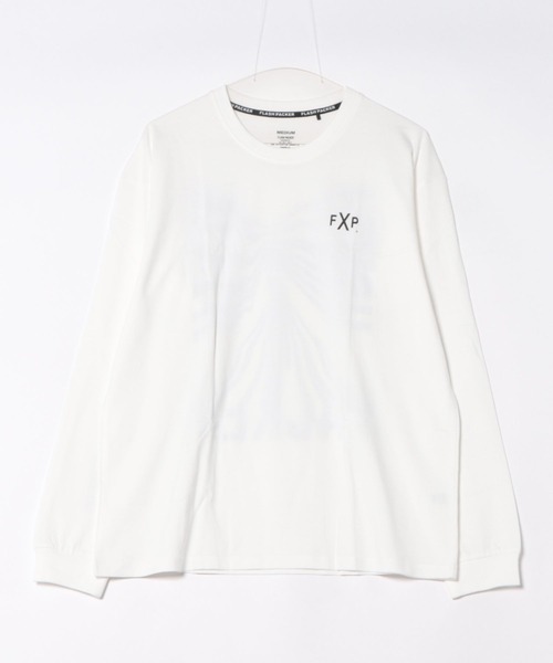 FLASH PACKER(フラッシュパッカー)の「FLASH PACKER フラッシュパッカー DrySilkyCotton プリントロングスリーブTシャツ // XLT-FAULT(Tシャツ/カットソー・メンズ・ホワイト/ブラック・MEDIUM/LARGE)」の4枚目の写真