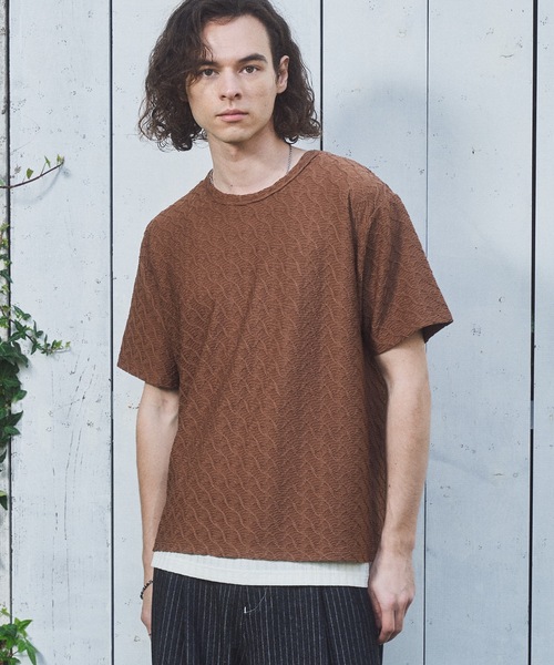 CASPER JOHN(キャスパージョン)の「Rattling compact T-shirts/ラトリングコンパクトTシャツ(Tシャツ/カットソー・メンズ・ブラウン/グリーン/ブラック・LARGE/MEDIUM/SMALL/X-SMALL)」の2枚目の写真