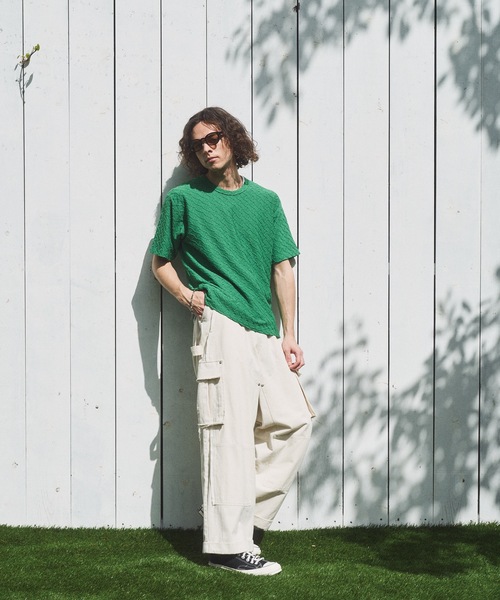 CASPER JOHN(キャスパージョン)の「Rattling compact T-shirts/ラトリングコンパクトTシャツ(Tシャツ/カットソー・メンズ・ブラウン/グリーン/ブラック・LARGE/MEDIUM/SMALL/X-SMALL)」の8枚目の写真