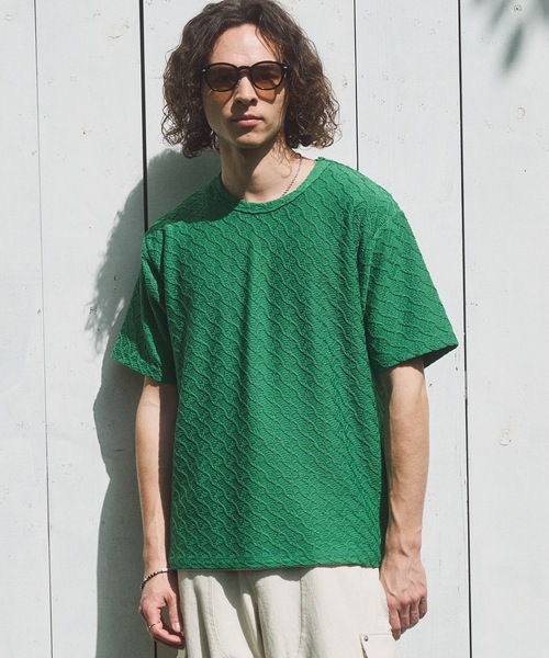 CASPER JOHN(キャスパージョン)の「Rattling compact T-shirts/ラトリングコンパクトTシャツ(Tシャツ/カットソー・メンズ・ブラウン/グリーン/ブラック・LARGE/MEDIUM/SMALL/X-SMALL)」の7枚目の写真