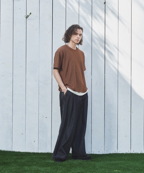 CASPER JOHN(キャスパージョン)の「Rattling compact T-shirts/ラトリングコンパクトTシャツ(Tシャツ/カットソー・メンズ・ブラウン/グリーン/ブラック・LARGE/MEDIUM/SMALL/X-SMALL)」の11枚目の写真