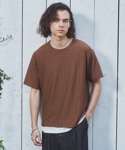 CASPER JOHN(キャスパージョン)の「Rattling compact T-shirts/ラトリングコンパクトTシャツ(Tシャツ/カットソー・メンズ・ブラウン/グリーン/ブラック・LARGE/MEDIUM/SMALL/X-SMALL)」の10枚目の写真