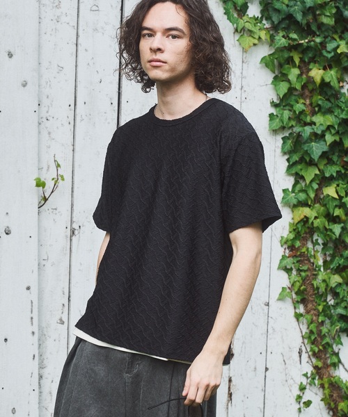 CASPER JOHN(キャスパージョン)の「Rattling compact T-shirts/ラトリングコンパクトTシャツ(Tシャツ/カットソー・メンズ・ブラウン/グリーン/ブラック・LARGE/MEDIUM/SMALL/X-SMALL)」の4枚目の写真