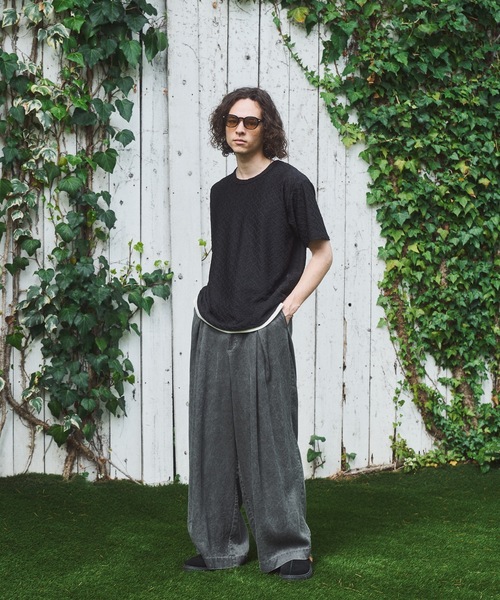 CASPER JOHN(キャスパージョン)の「Rattling compact T-shirts/ラトリングコンパクトTシャツ(Tシャツ/カットソー・メンズ・ブラウン/グリーン/ブラック・LARGE/MEDIUM/SMALL/X-SMALL)」の6枚目の写真