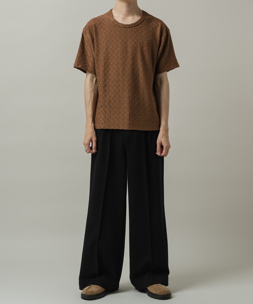 CASPER JOHN(キャスパージョン)の「Rattling compact T-shirts/ラトリングコンパクトTシャツ(Tシャツ/カットソー・メンズ・ブラウン/グリーン/ブラック・LARGE/MEDIUM/SMALL/X-SMALL)」の16枚目の写真