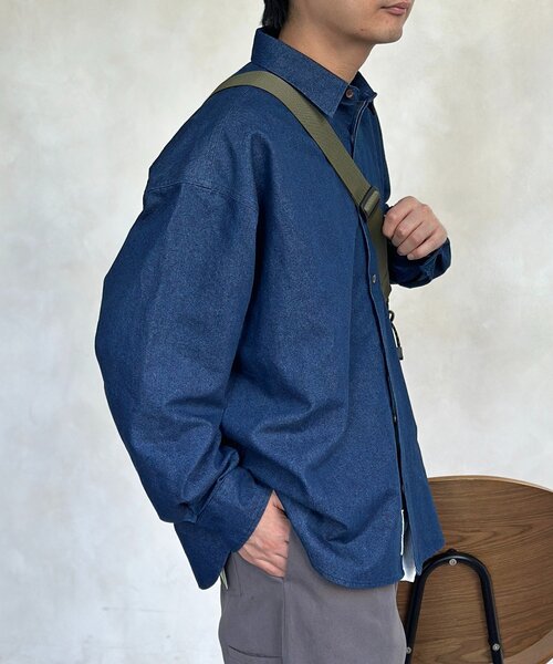 CPCM(シーピーシーエム)の「【U.S. POLO ASSN.】1ポイント刺繍デニムシャツ(シャツ/ブラウス・メンズ・ネイビー/ブルー/ブラック・LARGE/MEDIUM)」の22枚目の写真