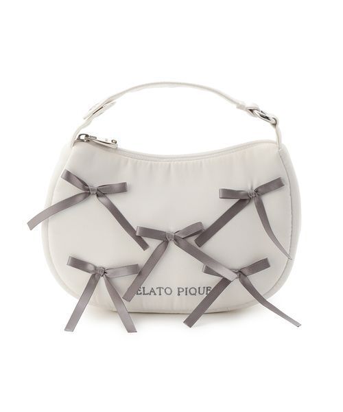gelato pique(ジェラートピケ)の「【USAGI ONLINE/ZOZO限定】リボンハンドルポーチ(ポーチ・レディース・オフホワイト/ブルー/ピンク・F)」の11枚目の写真