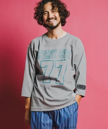 mt10174-middle onz half sleeve football t-shirt (77number) フットボールTシャツ(7726S190)