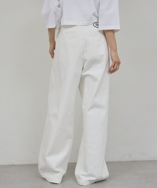 GALLARDAGALANTE（ガリャルダガランテ）の「【PEAS】【セットアップ対応】デニムグルカパンツ（デニムパンツ・レディース・ホワイト/ブルー・0/1）」の5枚目の写真