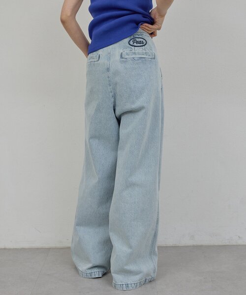 GALLARDAGALANTE（ガリャルダガランテ）の「【PEAS】【セットアップ対応】デニムグルカパンツ（デニムパンツ・レディース・ホワイト/ブルー・0/1）」の13枚目の写真
