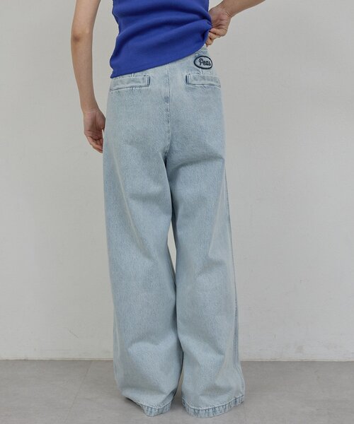 GALLARDAGALANTE（ガリャルダガランテ）の「【PEAS】【セットアップ対応】デニムグルカパンツ（デニムパンツ・レディース・ホワイト/ブルー・0/1）」の14枚目の写真