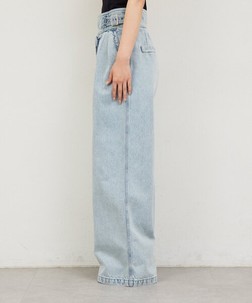 GALLARDAGALANTE（ガリャルダガランテ）の「【PEAS】【セットアップ対応】デニムグルカパンツ（デニムパンツ・レディース・ホワイト/ブルー・0/1）」の20枚目の写真