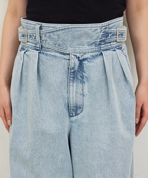 GALLARDAGALANTE（ガリャルダガランテ）の「【PEAS】【セットアップ対応】デニムグルカパンツ（デニムパンツ・レディース・ホワイト/ブルー・0/1）」の22枚目の写真