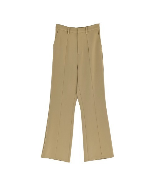 Re:EDIT（リエディ）の「[2026S/S COLLECTION][低身長/高身長サイズ有]ツイルキックフレアパンツ（スラックス・レディース・ブラック/モカ/ベージュ・SHORT/MEDIUM/TALL/LARGE）」の14枚目の写真