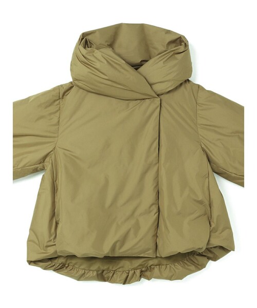 mizuiroind（ミズイロインド）の「mizuiro ind フード付きショートダウンジャケット（その他アウター・レディース・チャコールグレー/ブラック/ベージュ・FREE）」の18枚目の写真