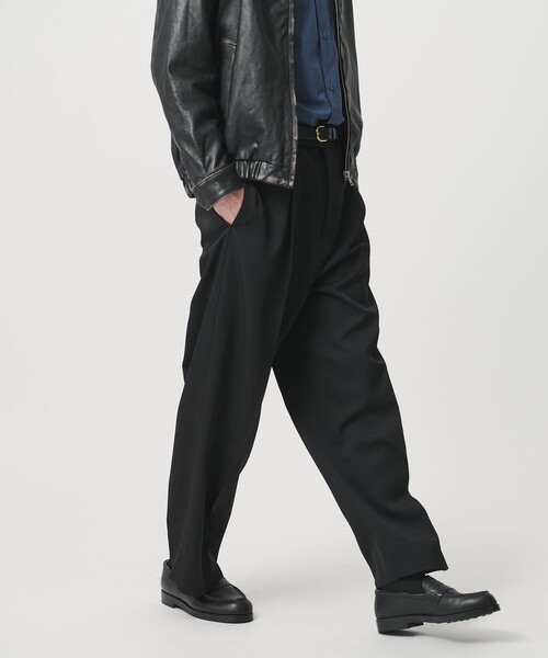 セール】HI‐LINE ウーステッド ハイウエスト スラックス 26SS