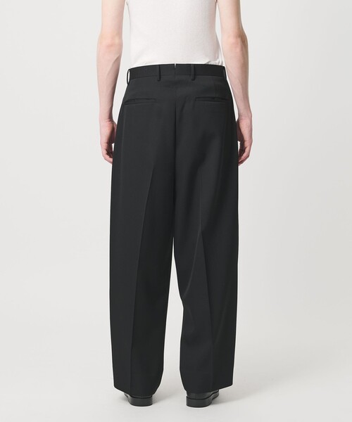BEAUTY&YOUTH HI―LINE ウーステッド スラックス L ブラック HI‐LINE ウーステッド ハイウエスト スラックス 26SS（スラックス