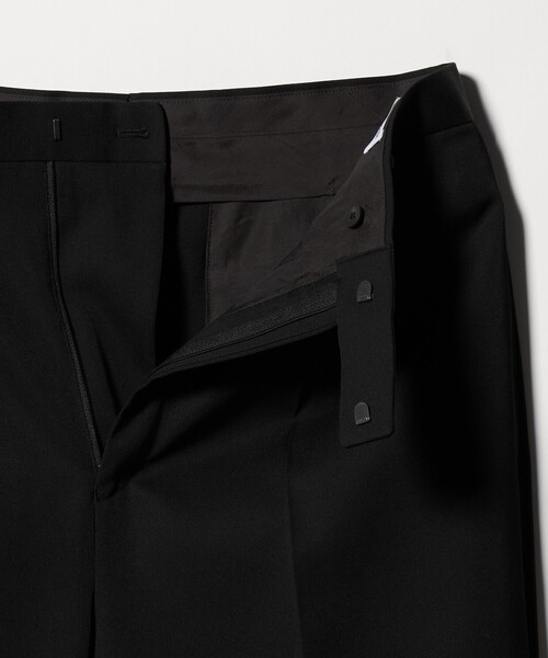 BEAUTY&YOUTH HI―LINE ウーステッド スラックス L ブラック HI‐LINE ウーステッド ハイウエスト スラックス 26SS（スラックス