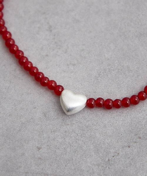 mystic（ミスティック）の「ハートビーズネックレス（リング・レディース・レッド/ブラック・ONE SIZE）」の10枚目の写真