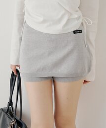 Chico | 【セットアップ対応】レイヤードニットミニスカパン / WEB限定カラーあり(スカート)