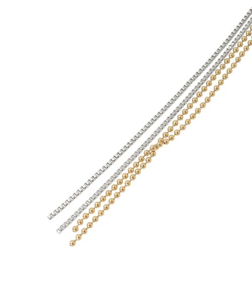 AMERICAN HOLIC（アメリカンホリック）の「【ステンレス】 2ライン ネックレス（ネックレス・レディース・その他6・FREE）」の4枚目の写真