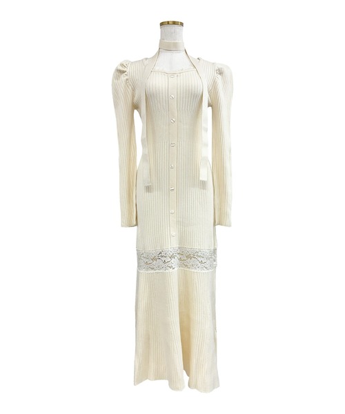 Mermaid lace knit dress（ワンピース）｜Rose Muse（ロゼミューズ）の