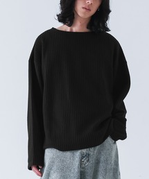 MDR（エムディアール）の「『ボートネックワッフルニットソー』【サーマル】（ニット/セーター）」