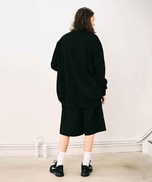 NOISE MAKER(ノイズメーカー)の「オーバーサイズロングコットンカーディガン(カーディガン/ボレロ・メンズ・サックスブルー/ネイビー/ブラック・L/M/XL)」の6枚目の写真