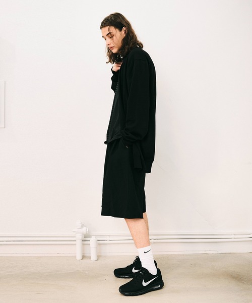 NOISE MAKER(ノイズメーカー)の「オーバーサイズロングコットンカーディガン(カーディガン/ボレロ・メンズ・サックスブルー/ネイビー/ブラック・L/M/XL)」の4枚目の写真