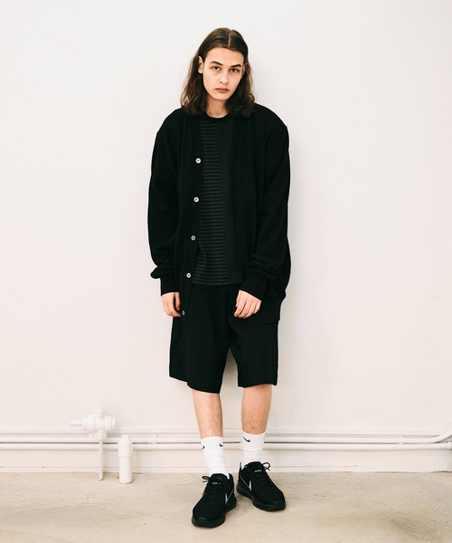 NOISE MAKER(ノイズメーカー)の「オーバーサイズロングコットンカーディガン(カーディガン/ボレロ・メンズ・サックスブルー/ネイビー/ブラック・L/M/XL)」の5枚目の写真