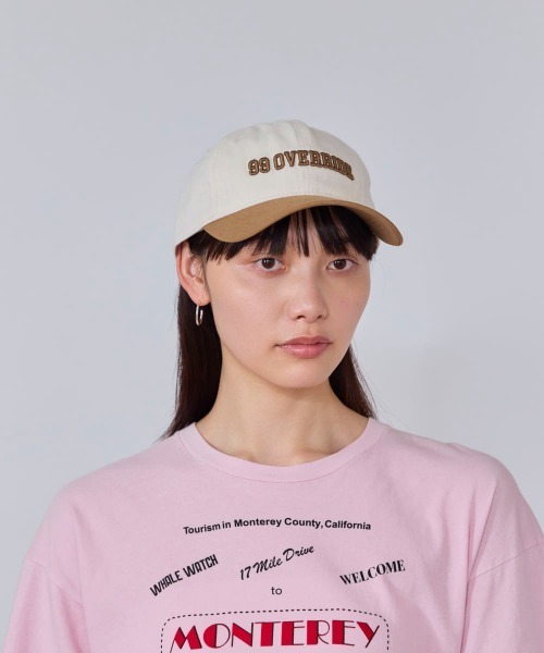 OVERRIDE(オーバーライド)の「OVERRIDE REC COLL. LOGO EMB CAP SG / オーバーライド(キャップ・レディース・ベージュ/ピンク/グリーン・57~59cm)」の1枚目の写真