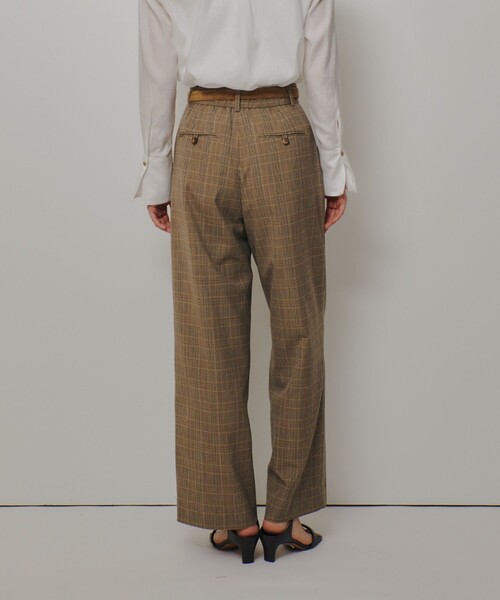 allureville(アルアバイル)の「ディープタックチェックパンツ(スラックス・レディース・ブラウン系その他/ブラック系その他・1/2)」の11枚目の写真