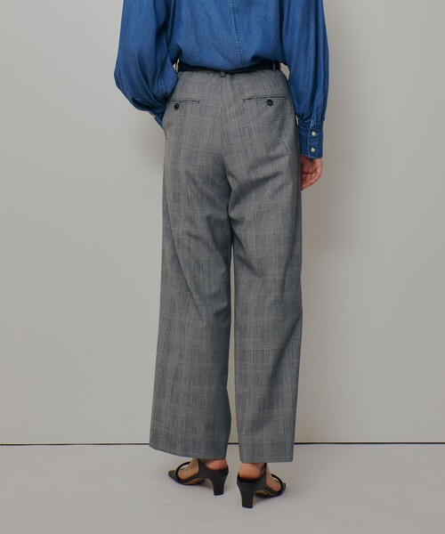 allureville(アルアバイル)の「ディープタックチェックパンツ(スラックス・レディース・ブラウン系その他/ブラック系その他・1/2)」の21枚目の写真