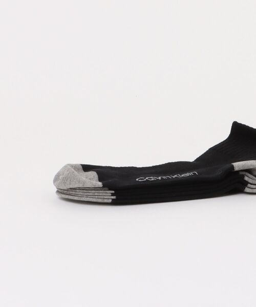 Calvin Klein(カルバン・クライン)の「【3足セット】Calvin Klein メンズ レディース 抗菌防臭 甲メッシュ バックロゴ ショートソックス 92572508(ソックス/靴下・レディース・その他1/ブラック・L/M/S)」の18枚目の写真