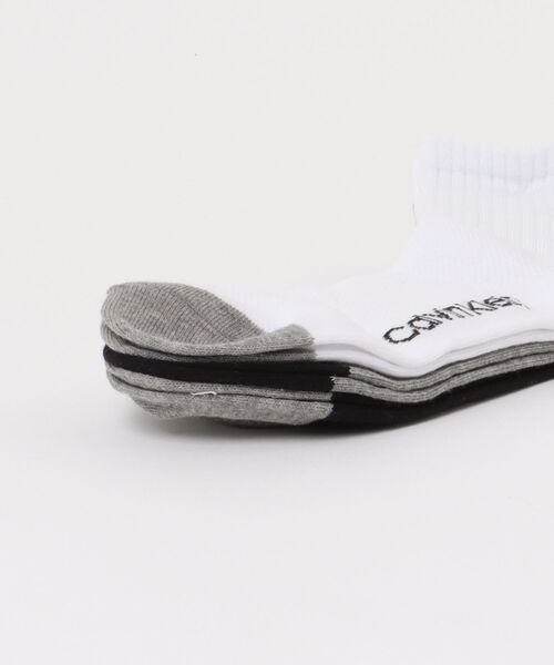 Calvin Klein(カルバン・クライン)の「【3足セット】Calvin Klein メンズ レディース 抗菌防臭 甲メッシュ バックロゴ ショートソックス 92572508(ソックス/靴下・レディース・その他1/ブラック・L/M/S)」の19枚目の写真