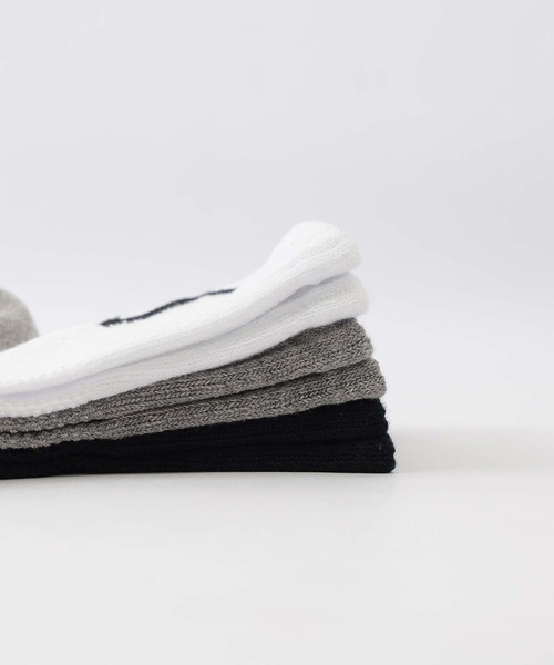 Calvin Klein(カルバン・クライン)の「【3足セット】Calvin Klein メンズ レディース 抗菌防臭 甲メッシュ バックロゴ ショートソックス 92572508(ソックス/靴下・レディース・その他1/ブラック・L/M/S)」の9枚目の写真