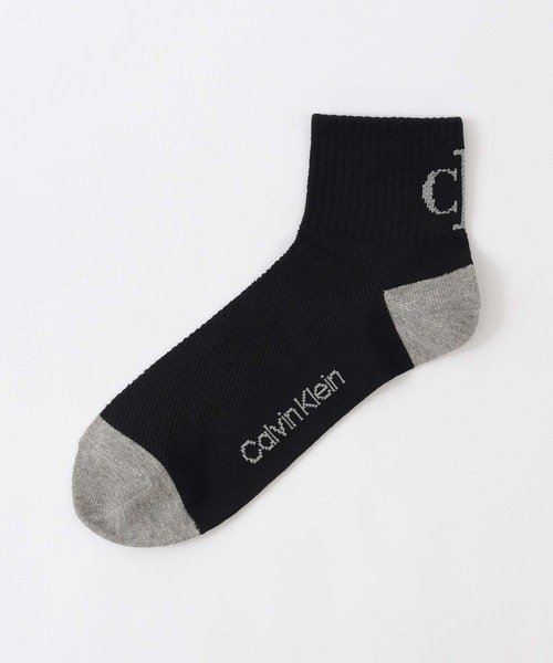 Calvin Klein(カルバン・クライン)の「【3足セット】Calvin Klein メンズ レディース 抗菌防臭 甲メッシュ バックロゴ ショートソックス 92572508(ソックス/靴下・レディース・その他1/ブラック・L/M/S)」の11枚目の写真