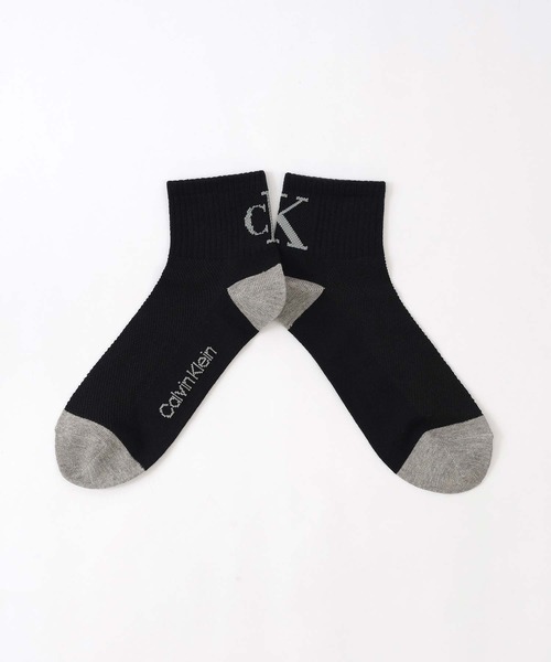 Calvin Klein(カルバン・クライン)の「【3足セット】Calvin Klein メンズ レディース 抗菌防臭 甲メッシュ バックロゴ ショートソックス 92572508(ソックス/靴下・レディース・その他1/ブラック・L/M/S)」の12枚目の写真