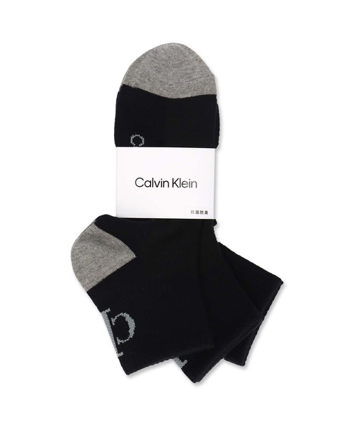 Calvin Klein(カルバン・クライン)の「【3足セット】Calvin Klein メンズ レディース 抗菌防臭 甲メッシュ バックロゴ ショートソックス 92572508(ソックス/靴下・レディース・その他1/ブラック・L/M/S)」の17枚目の写真
