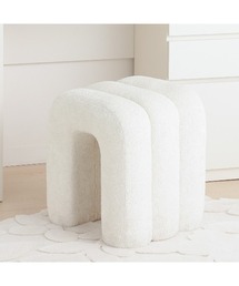 Francfranc（フランフラン）の「マーレ スツール ホワイト 椅子 メイクスツール コンパトチェア インテリア 家具（家具）」