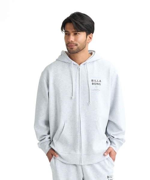 BILLABONG(ビラボン)の「ビラボン BILLABONG アウトドアカジュアル スウェットパーカー WAVE LAYER ZIP PARKA(パーカー・メンズ・ライトグレー/ブラック・LL/M/L)」の2枚目の写真