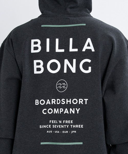 BILLABONG(ビラボン)の「ビラボン BILLABONG アウトドアカジュアル スウェットパーカー WAVE LAYER ZIP PARKA(パーカー・メンズ・ライトグレー/ブラック・LL/M/L)」の6枚目の写真