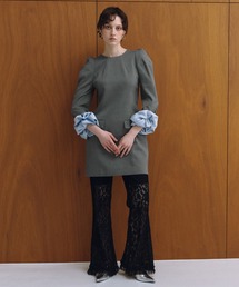シュシュスリーブミニドレスセット / chouchou sleeve mini dress set