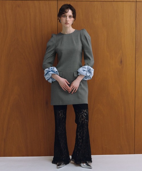 シュシュスリーブミニドレスセット / chouchou sleeve mini dress set