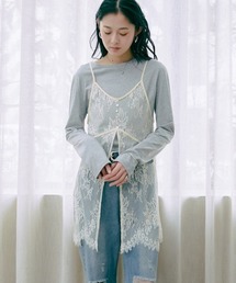 【セットアイテム】レースビスチェ+カットソーSET