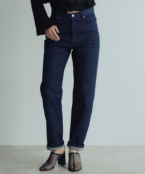 studio CLIP（スタディオクリップ）の「【daily CLIP】フィットストレートデニム（デニムパンツ・レディース・ブルー/ネイビー・MEDIUM/LARGE）」の2枚目の写真
