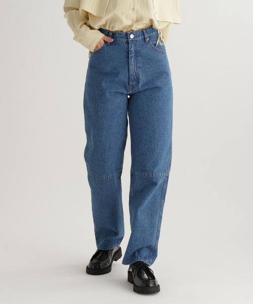 studio CLIP（スタディオクリップ）の「【daily CLIP】フィットストレートデニム（デニムパンツ・レディース・ブルー/ネイビー・MEDIUM/LARGE）」の6枚目の写真