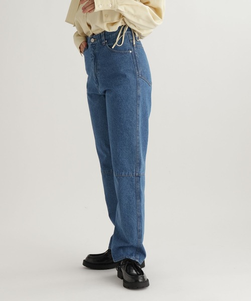 studio CLIP（スタディオクリップ）の「【daily CLIP】フィットストレートデニム（デニムパンツ・レディース・ブルー/ネイビー・MEDIUM/LARGE）」の5枚目の写真
